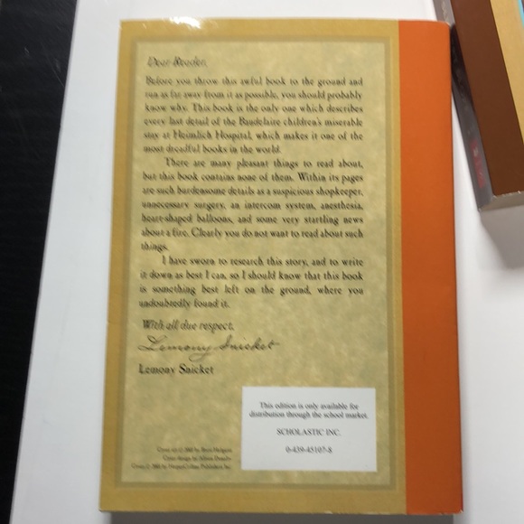 Set of 5 A Series of Unfortunate Events by Lemony Snicket paperback books - Picture 10 of 16